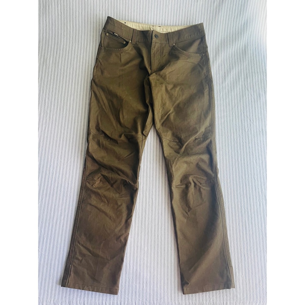 Kuhl Free Rydr Mens 33x32 Dark Olive Brown Eurotwill Articulated Pants Tapered
